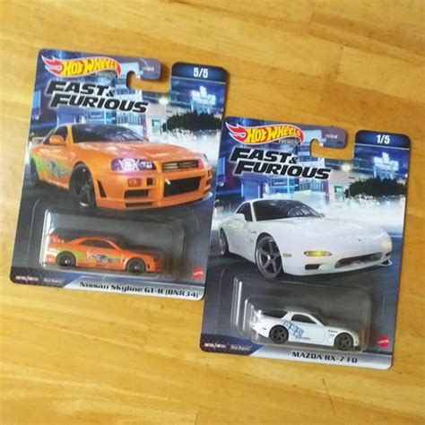 Jual Hot Wheels Fast Furious Nissan Skyline R34 Mazda RX 7 FD Kota Tangerang Selatan