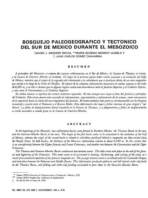 Pdf Bosquejo Paleogeogr F Co Y Tect Nico Del Sur De Dokumen Tips