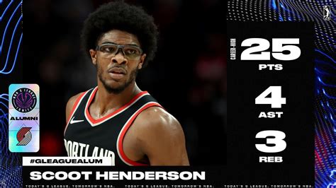 Scoot Henderson Scores A Season High Pts In First Nba Matchup Vs