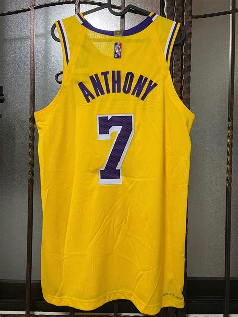 Authentic Bnwt Carmelo Anthony Los Angeles Lakers Nike Th Nba Icon