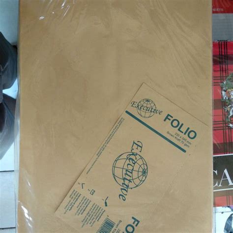amplop coklat folio  mm   mm isi  lembar