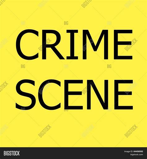 CRIME SCENE Black Sign Image & Photo (Free Trial) | Bigstock