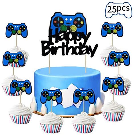 Buy Kauayurk Video Game Party Cake Topper Decoration Supplies Pcs