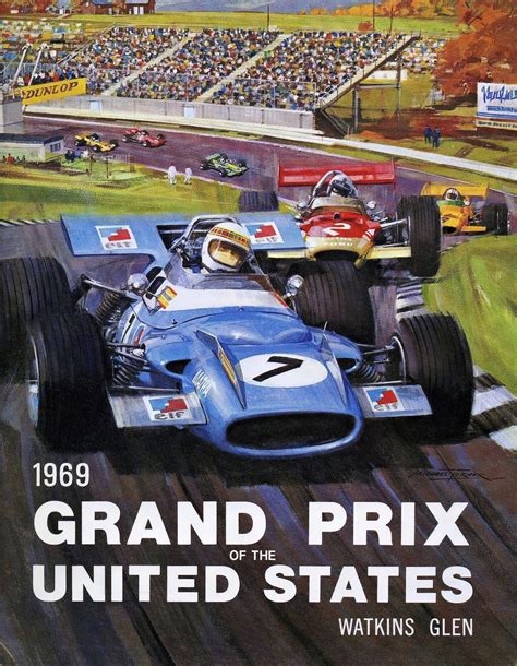 Grand Prix United States 1969 Watkins Glen Poster Reproduction Etsy