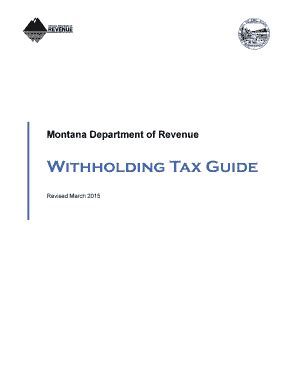 Fillable Online Withholding Tax Guide Fax Email Print Pdffiller