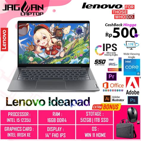 Jual Laptop Murah Lenovo Ideapad Slim5 Core I5 Gen12 16GB 1TB SSD 14