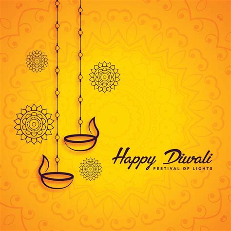 Happy Diwali Decorative Festival Greeting Design Background 41430536