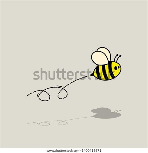 Flying Bee Cartoon Vector World Bee Stock Vector (Royalty Free ...