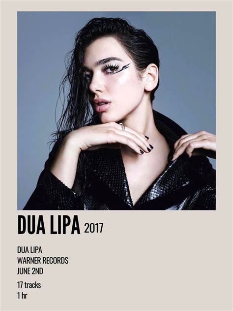 Dua Lipa Self Titled Lipa Dua Minimal Aesthetic