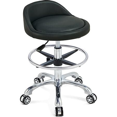 Amazon Mcdoofly Rolling Swivel Stool With Back Support Adjustable