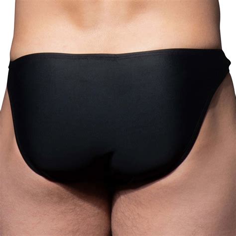 Andrew Christian Slip De Bain Bikini Unleashed Bling Buckle Noir Inderwear