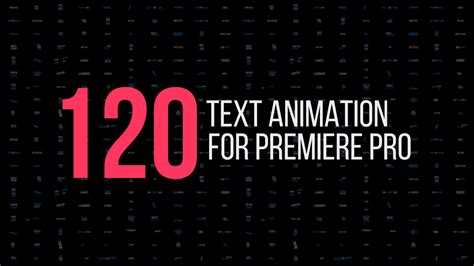 Premiere Pro Animated Text Templates Free