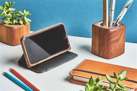 Wood and Leather Wallet Case on Behance