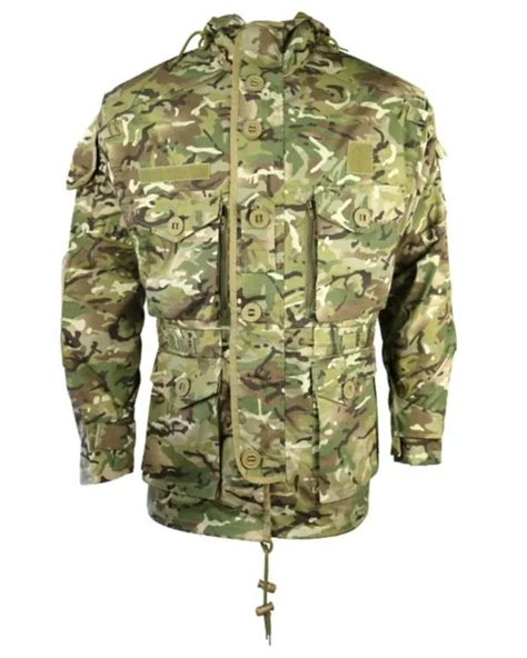 British Army Special Forces Sas Style Assault Hooded Smock Jacket Btp