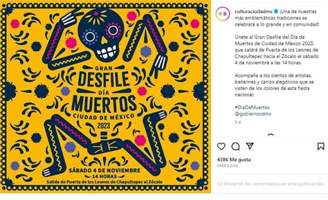 Desfile De Día De Muertos En Cdmx 2023 ¿cuándo A Qué Hora Empieza Y