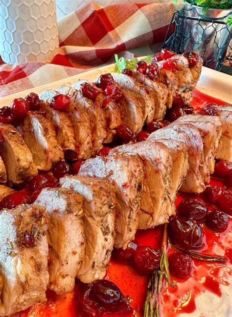 Roast Pork Tenderloin With Cranberry Sauce Norines Nest