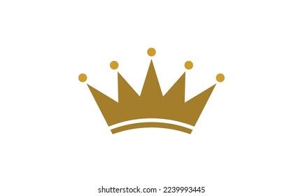 Gold Crown Logo Icon Illustration Stock Vector (Royalty Free ...