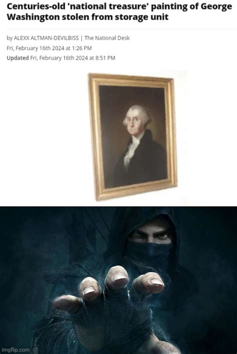 Painting Of George Washington Stolen Imgflip