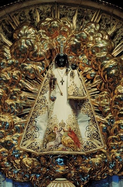 The Statue Of Our Lady Of Einsiedeln Switzerland Black Madonna