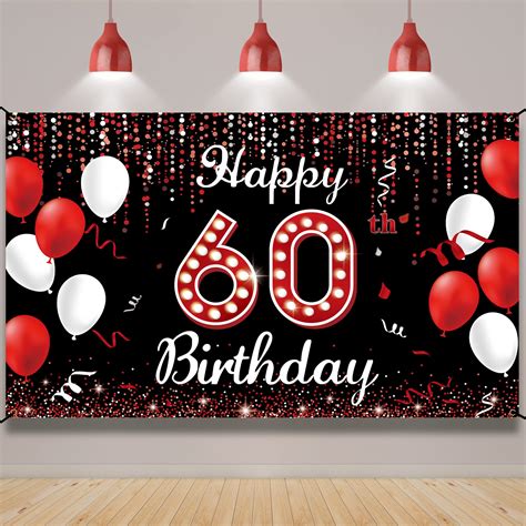 Buy Th Birthday Decoration Banner Backdrop Happy Th Birthday