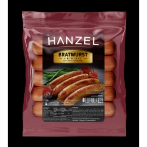 Jual Hanzel Sosis Brautwurst Bratwurst Premium Sausage 360 Gr Shopee