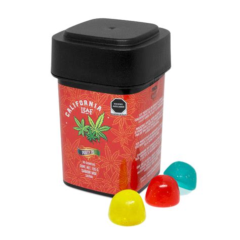 California Leaf® Gomitas Party Thc O 20 ó 40 Mgpza 30 O 15 Piezas