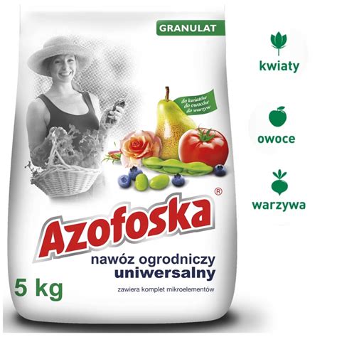 NAWÓZ AZOFOSKA OGRODNICZY GRANULAT 5kg OBFITE PLONY BUJNE KWITNIENIE