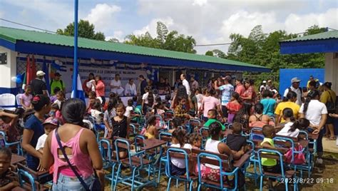 Amplían y mejoran centro escolar en una comunidad indígena en Las Minas