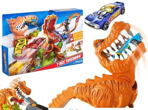 TOR HOT WHEELS T REX ATAKUJE DINOZAUR MATTEL TV Oficjalne Archiwum Allegro