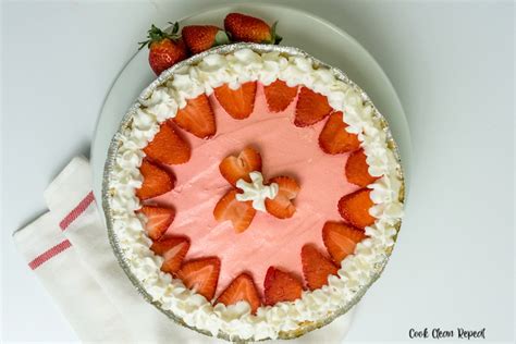 Strawberry Jello Pie Recipe Cook Clean Repeat