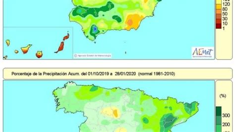 Las Lluvias Acumuladas Desde Octubre Hasta El De Enero Superan En Un