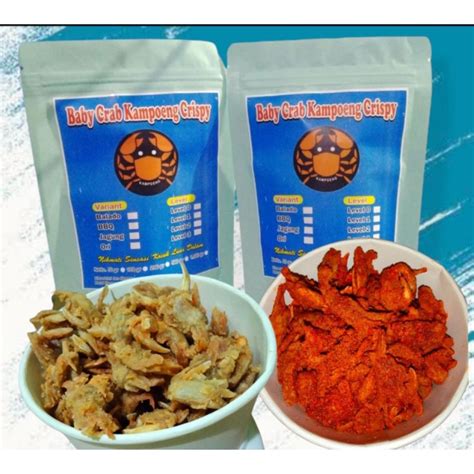 Jual Baby Crab Crispy 70gr Viral Halal Kepiting Rasa Original Pedas