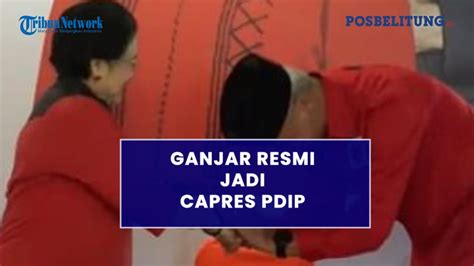 Resmi Jadi Capres Pdip Ganjar Diberi Kopiah Hitam Oleh Megawati Youtube