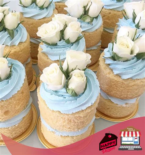 Mini Naked Cake De Vainilla Con Flores HAPPY DESSERT