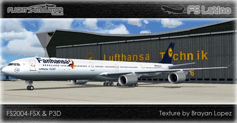 Fs Fsx P D Airbus A Lufthansa D Aihn Fanhansa Livery