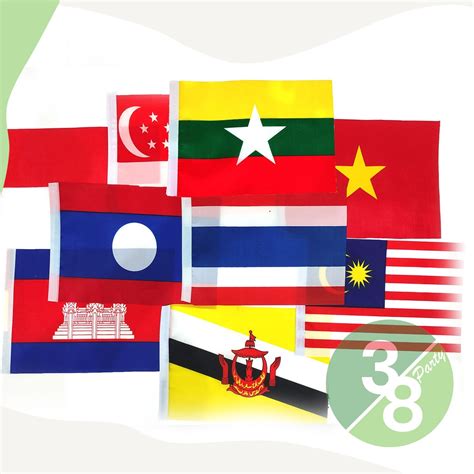 Jual Bendera Kain Mini Negara Asean Asia Tenggara Indonesia Country