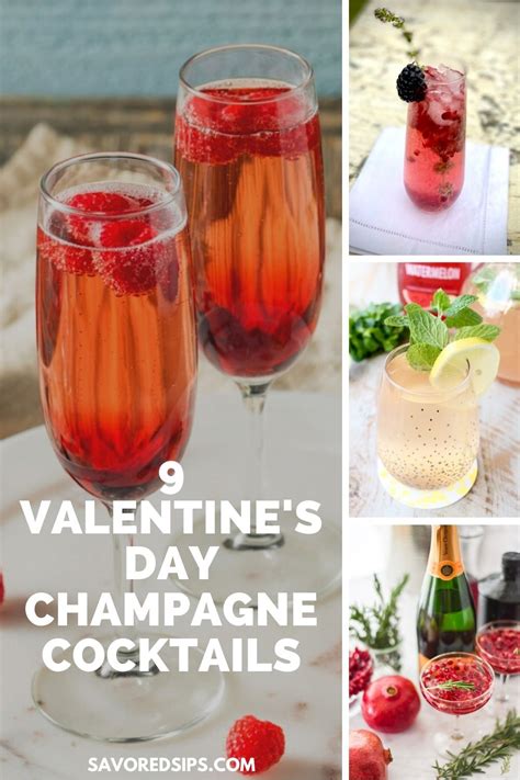 Valentines Day Champagne Cocktails Savored Sips