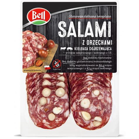 Salami Z Orzechami Plastry G Bell Bell W Dliny I Mi Sa W Dliny