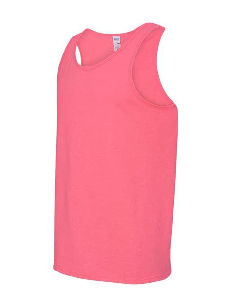 Gildan Heavy Cotton Tank Top 5200 Safety Pink Size L