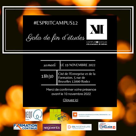 Espritcampus12 Gala De Fin Detudes 2022 Campus Xiie Avenue