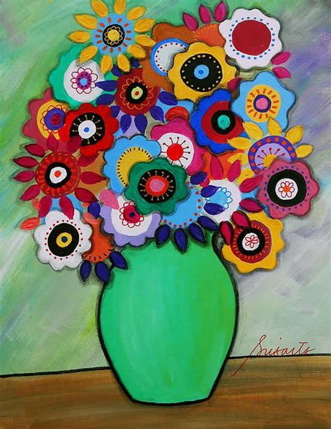 Mexican Flower Painting at PaintingValley.com | Explore collection of ...