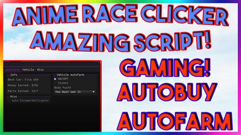 Roblox New Anime Race Clicker Script Exploit Gui Pastebin Youtube