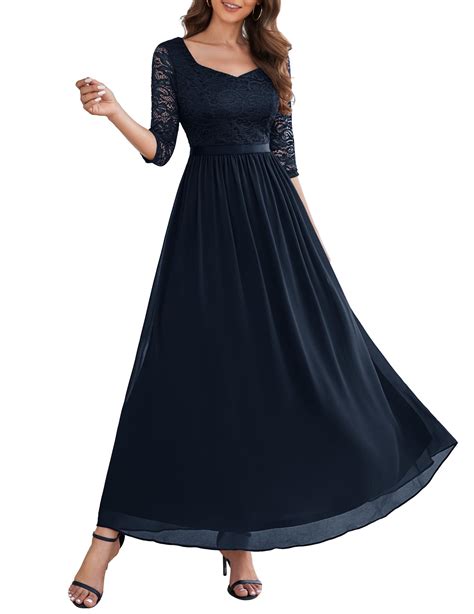 Wedtrend Women's Cocktail Dresses Floor Length Wedding Gown Long Sleeve