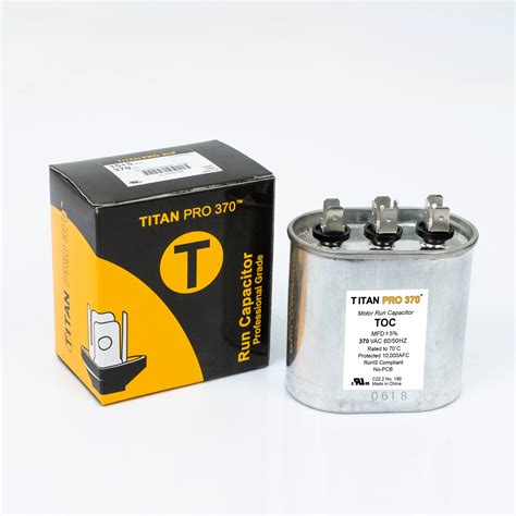 Titan Pro Run Capacitor Mfd Volt Oval Bulk Pack Packard Online