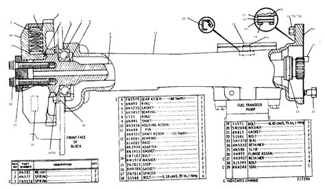 4N3287 FUEL PRIMING PUMP GROUP S N 70V1 1493 621B WHEEL TRACTOR