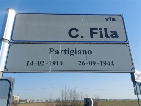 Lapide E Targa A Carlo Fila Partigiano Tramuscio Pietre Della Memoria