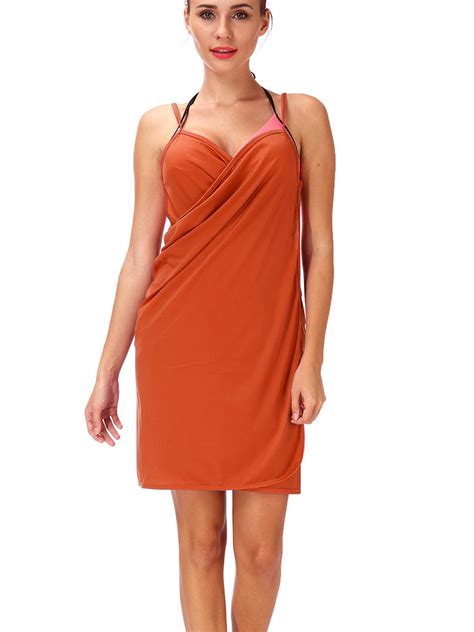 SAYFUT Women Swimsuit Cover Up Juniors Swimwear Tops Bikini Wrap Bathing Suit Cover Ups Backless