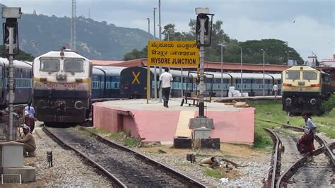 mys mysuru junction railway station train arrival departure