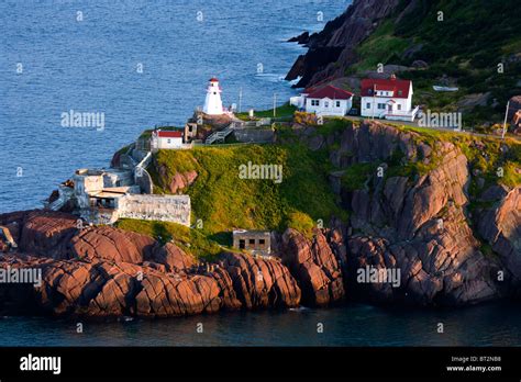 Fort Amherst Lighthouse, near St Johns, Newfoundland, Canada Stock ...