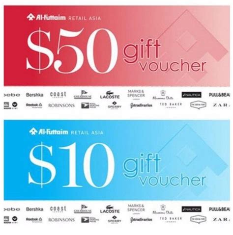 Off Al Futtaim Ck Tangs Isetan Shopping Gift Vouchers Or Trade